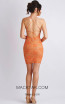 Baccio Mariela Painted Orange Back Dress