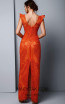 Beside Couture 1314 Orange Back Dress