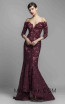 Beside Couture 1391 Burgundy Front Dress