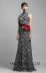 Beside Couture 1398 Black Red Front Dress