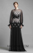Beside Couture 1411 Black Silver Front Dress