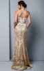 Beside Couture 1326 Gold Ivory Back Dress