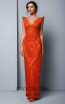Beside Couture 1314 Orange Front Dress