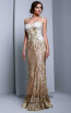 Beside Couture 1326 Gold Ivory Front Dress