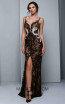 Beside Couture 1331 Black Gold Front Dress