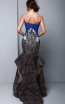 Beside Couture 1352 Black Ivory Blue Back Dress