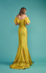 Beside Couture by Gemy Maalouf BC1477 Yellow Back Evening Dress