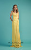 Beside Couture by Gemy Maalouf BC1481 Yellow Front Evening Dress
