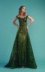 Beside Couture by Gemy Maalouf BC1486 Green Front Evening Dress