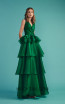 Beside Couture by Gemy Maalouf BC1489 Green Front Evening Dress