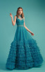 Beside Couture by Gemy Maalouf BC1491 Blue Front Evening Dress