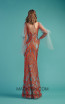 Beside Couture by Gemy Maalouf BC1498 Orange Blue Back Dress
