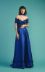 Beside Couture by Gemy Maalouf BC1523 Royal Blue Front Dress