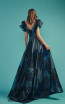 Beside Couture by Gemy Maalouf BC1526 Blue Back Dress