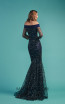Beside Couture by Gemy Maalouf BC1527 Blue Back Dress