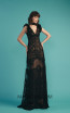 Beside Couture by Gemy Maalouf BC1531 Black Front Dress
