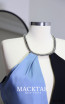 Bibiane Black Blue Halter Neckline Dress