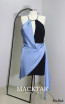 Bibiane Black Blue Front Dress