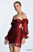 Bijou Claret Red Side Dress
