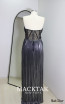 Brielle Black Silver Back Dress