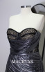 Brielle Black Silver Decollete Dress