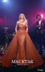 Cachet Orange Front Dress