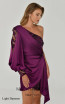 Catherine Light Damson Detail Dress