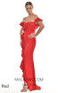 Christine Red Side Dress
