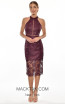 Clémence Claret Red Front Dress