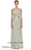 Clarette Turquoise Front Dress