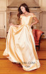 Clarisse 3442 Gold Front Prom Dress