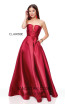 Clarisse 3443 Wine Front Prom Dress
