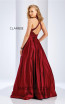 Clarisse 3489 Wine Back Prom Dress