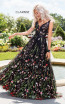 Clarisse 3565 Black Multi Front Prom Dress