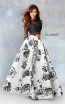 Clarisse 3579 Black White Front Prom Dress