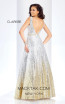 Clarisse 3589 Silver Ombre Back Prom Dress