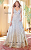 Clarisse 3589 Silver Ombre Front Prom Dress