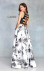 Clarisse 3709 Black White Back Prom Dress