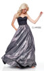 Clarisse 3710 Black Gunmetal Front Prom Dress