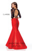 Clarisse 3722 Black Red Back Prom Dress