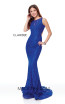 Clarisse 3748 Cobalt Front Prom Dress