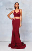 Clarisse 3773 Wine Front Prom Dress