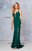 Clarisse 3775 Forest Green Front Prom Dress
