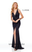 Clarisse 3787 Black Front Prom Dress