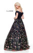 Clarisse 3803 Black Multi Back Prom Dress