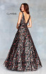 Clarisse 3804 Black Multi Back Prom Dress