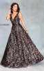 Clarisse 3804 Black Multi Front Prom Dress