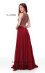 Clarisse 3806 Wine Back Prom Dress