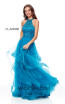 Clarisse 3815 Teal Front Prom Dress