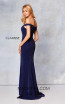 Clarisse 3817 Midnight Blue Back Prom Dress